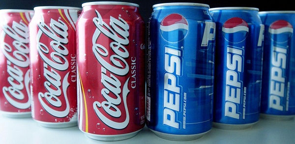 Coco-Cola and Pepsi