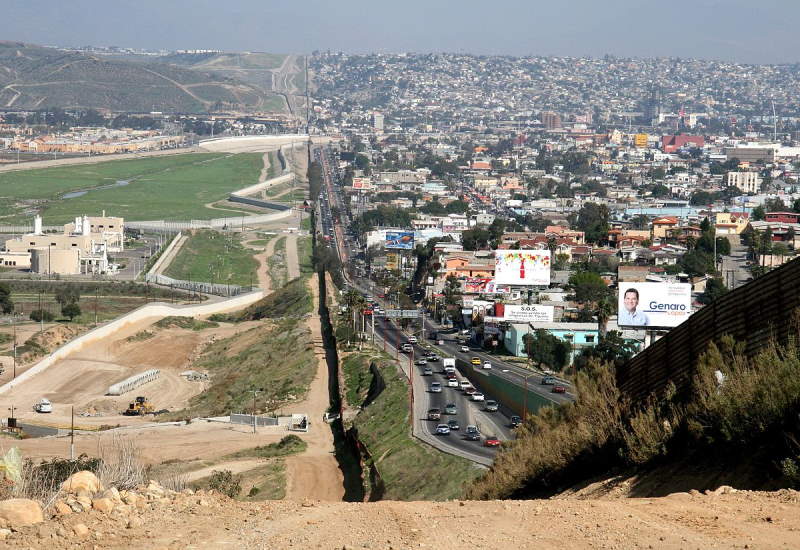 USA Mexico Border in Tijuana