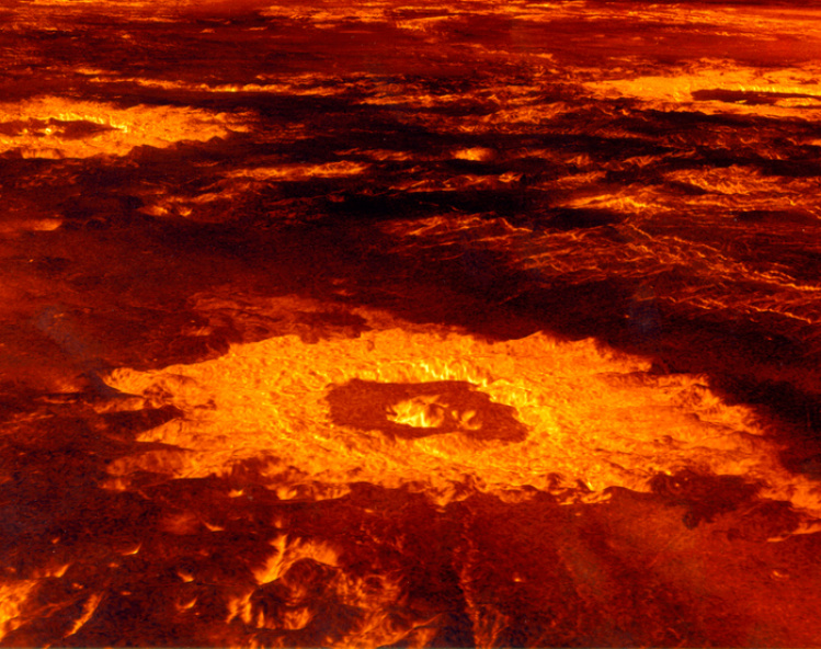 Venus crater